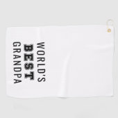 World's Best Grandpa Golfhanddoek (Horizontaal)