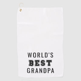 World's Best Grandpa Golfhanddoek