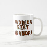World's Best Grandpa Koffiemok<br><div class="desc">'s Werelds beste opa-ontwerp gemaakt van hout. Ideaal voor een timmerman op vaderdag- of grootouderdag of voor opa op zijn verjaardag.</div>