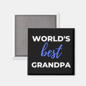 World's Best Grandpa Magneet (Voorkant / Achterkant)