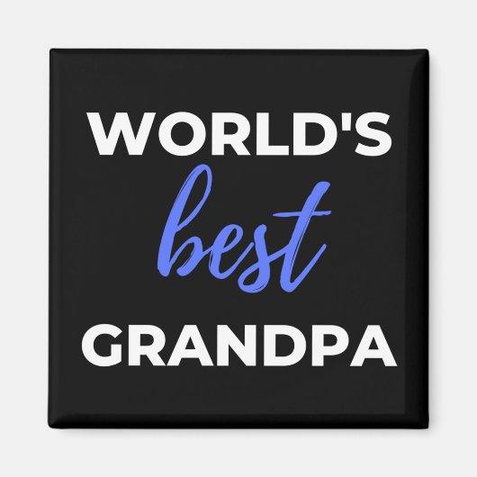 World's Best Grandpa Magneet (Voorkant)