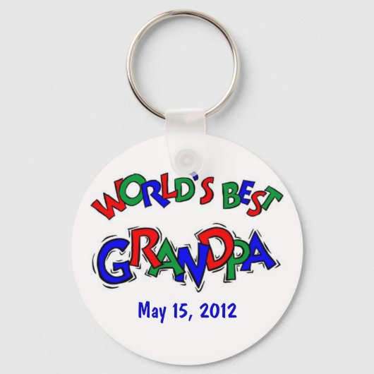 World's Best Grandpa Sleutelhanger (Voorkant)
