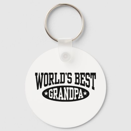 World's Best Grandpa Sleutelhanger (Voorkant)