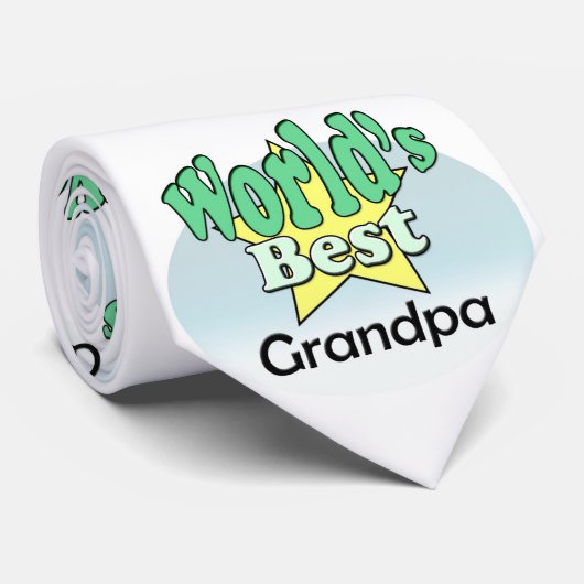 World's best Grandpa Stropdas (Opgerold)