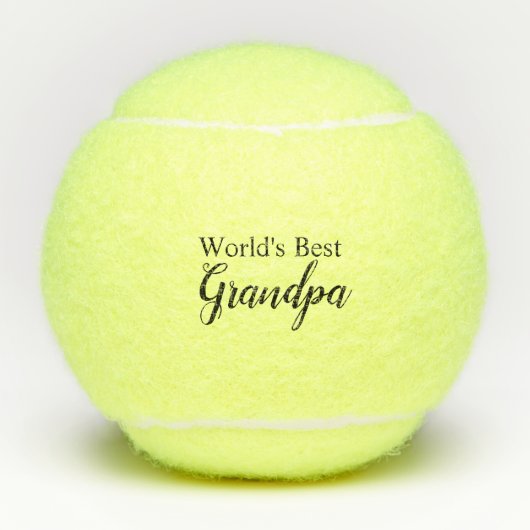 World's Best Grandpa Tennisballen (Voorkant)