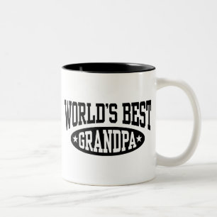 World's Best Grandpa Tweekleurige Koffiemok
