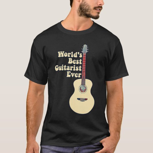 World's best guitarist ever. t-shirt (Voorkant)
