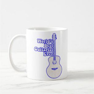 World's best guitarist ever. vintage blue koffiemok