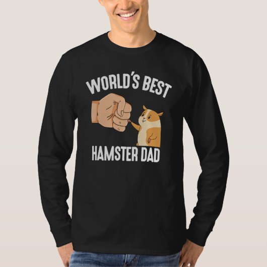 World's Best Hamster Dad Costume For Animal Lovers T-shirt (Voorkant)