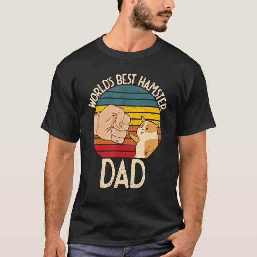 World's Best Hamster Dad Costume For Animal Lovers T-shirt (Voorkant)