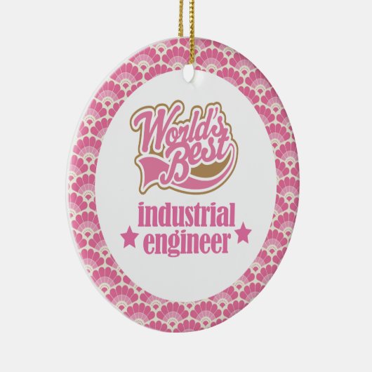 World's Best Industrial Engineer Gift Ornament (Rechts)