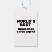 World's Best Insurance Sales Agent Cadeaulabel (Voorkant)
