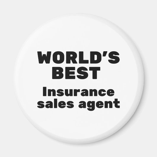 World's Best Insurance Sales Agent Magneet (Voorkant)
