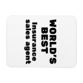 World's Best Insurance Sales Agent Magneet (Horizontaal)