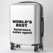 World's Best Insurance Sales Agent Sticker (Koffer)