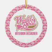 World's Best Interior Designer Gift Ornament (Voorkant)