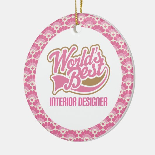 World's Best Interior Designer Gift Ornament (Links)