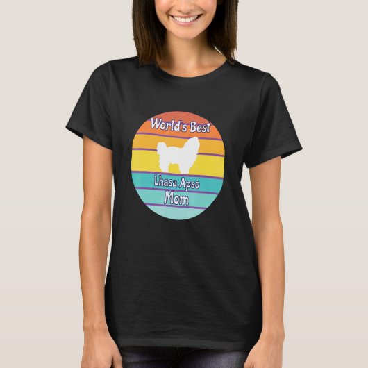 World's Best Lhasa Apso Mom T-shirt (Voorkant)