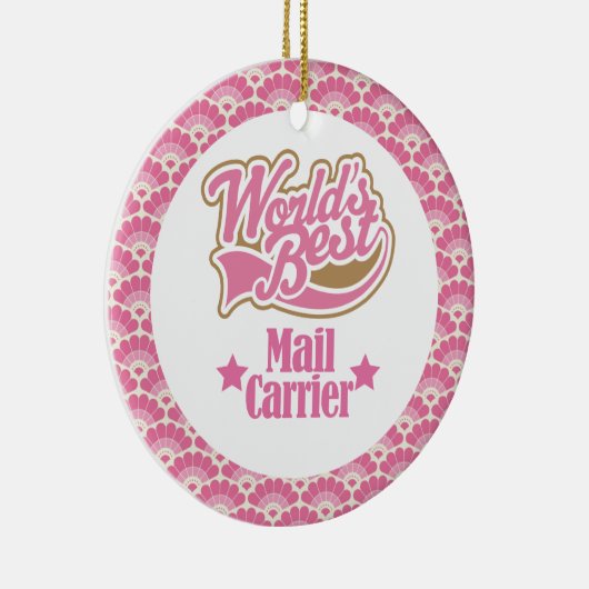 World's Best Mail Carrier Gift Ornament (Rechts)