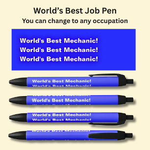 World's Best Mechanic - Voeg het type toe, of een Zwarte Inkt Pen