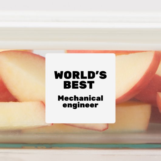 World's Best Mechanical Engineer Labels (Aangebracht)