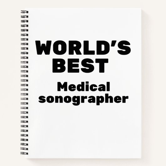 World's Best Medical Sonographer Notitieboek (Voorkant)