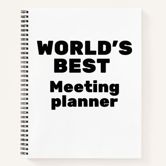 World's Best Meeting Planner Notitieboek (Voorkant)