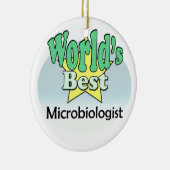 World's best Microbiologist Keramisch Ornament (Rechts)