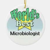 World's best Microbiologist Keramisch Ornament (Voorkant)