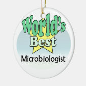 World's best Microbiologist Keramisch Ornament (Links)