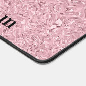 World's Best Mom Blush Pink Gemstone Modern Text Bureaumat (Hoek)