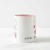 World's Best MOM Custom Tweekleurige Koffiemok (Center)