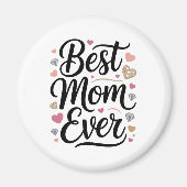 World's Best Mom Diamonds Magneet (Voorkant)