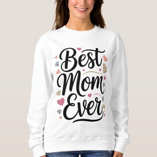 World's Best Mom Diamonds Trui (Voorkant)