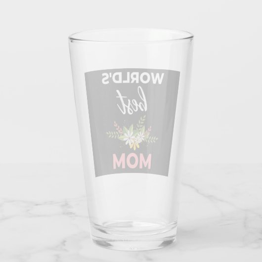 World's Best Mom Glas (Achterkant)