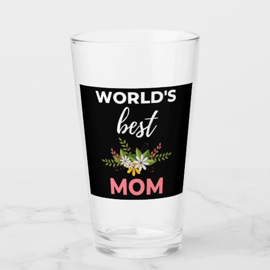 World's Best Mom Glas (Voorkant)