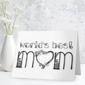 World's Best Mom Kaart