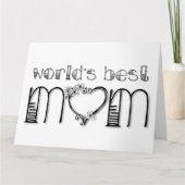 World's Best Mom Kaart (Voorkant)