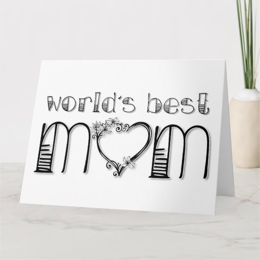 World's Best Mom Kaart (Voorkant)