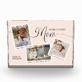 World's Best Mom Script Photo Collage Mother's Day Fotoblokken (Voorkant)