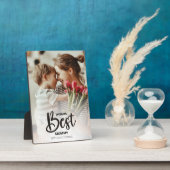 Worlds Best Mommy Photo with White Writing Fotoplaat (Zijkant)