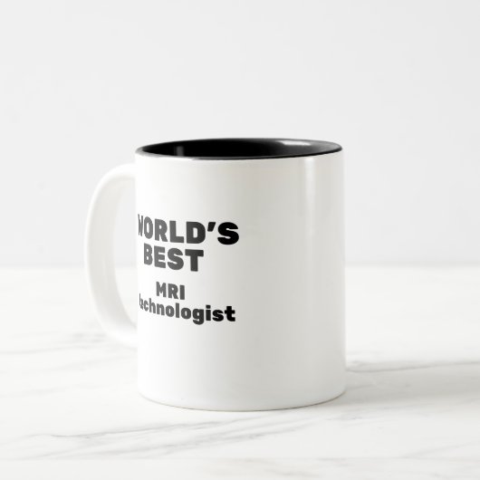 World's Best MRI Technologist Tweekleurige Koffiemok (Voorkant links)