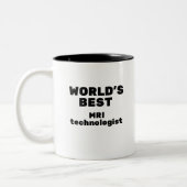 World's Best MRI Technologist Tweekleurige Koffiemok (Links)