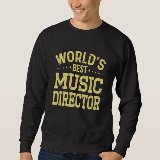 World's Best Music Director Job Title Music Direct Trui (Voorkant)