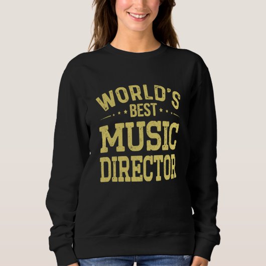 World's Best Music Director Job Title Music Direct Trui (Voorkant)
