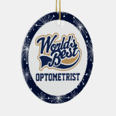 Worlds Best Optometrist Gift Keramisch Ornament (Rechts)