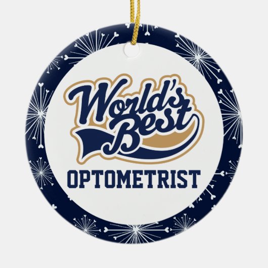 Worlds Best Optometrist Gift Keramisch Ornament (Voorkant)