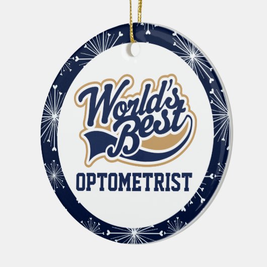 Worlds Best Optometrist Gift Keramisch Ornament (Links)