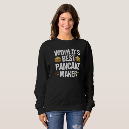 World's Best Pancake Maker Pancake Baking   1 Trui (Voorkant volledig)