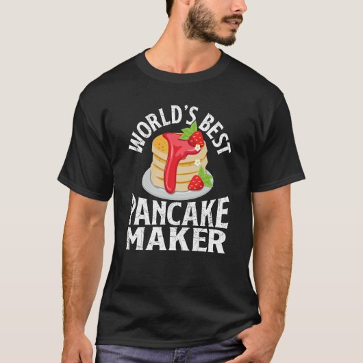 World's Best Pancake Maker  Pancake Maker T-shirt (Voorkant)
